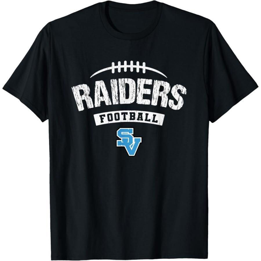 Школьная футболка Seneca Valley Raiders с потертым логотипом по американскому футболу XXXXXL чёрный