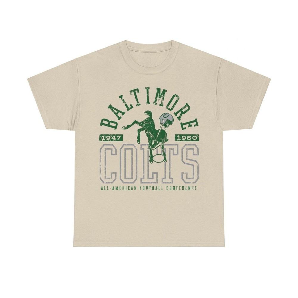 Футболка Baltimore Colts 1947-1950 Команда по американскому футболу штата Мэриленд XL